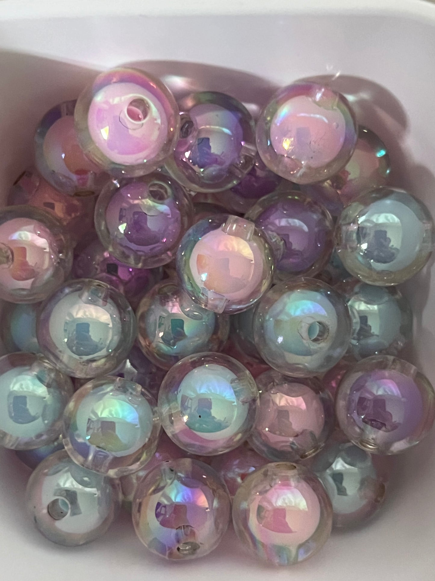 16mm Beads - Double Layer Style Beads - Random Color Mixed Bag
