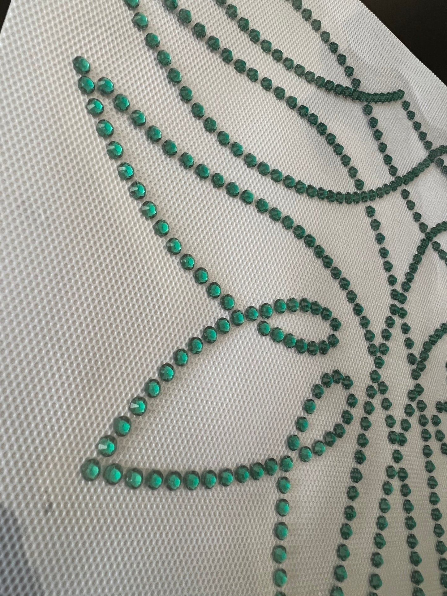 Boot Stitching in Blue Zircon RHINESTONES