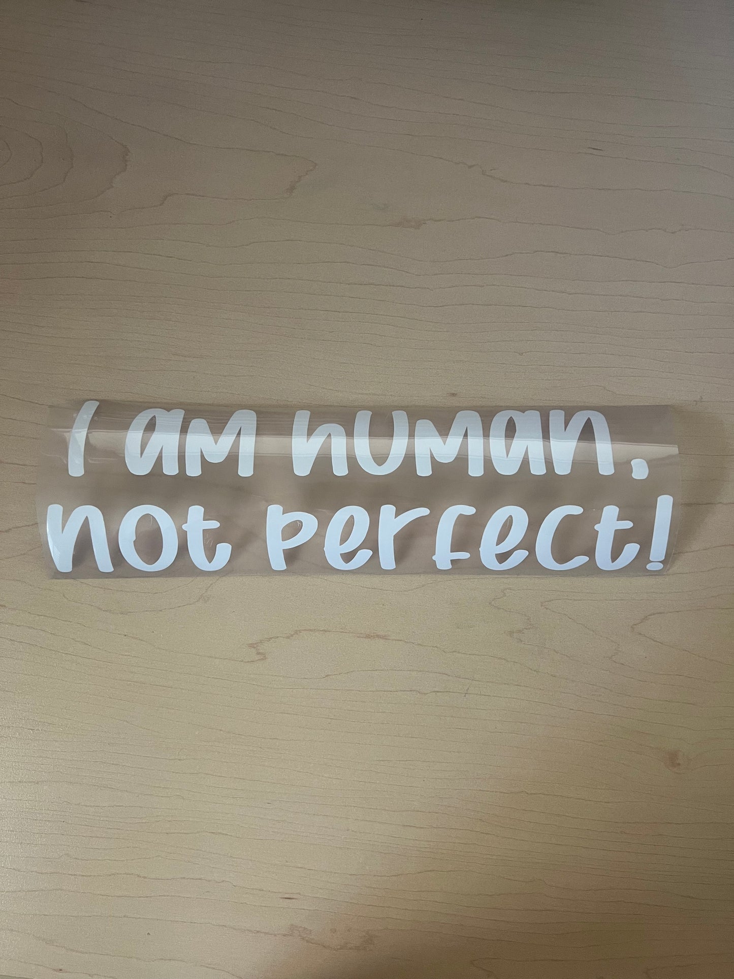 CUSTOM - I am human, not perfect! - COMFORT COLORS T-SHIRT ON VIOLET