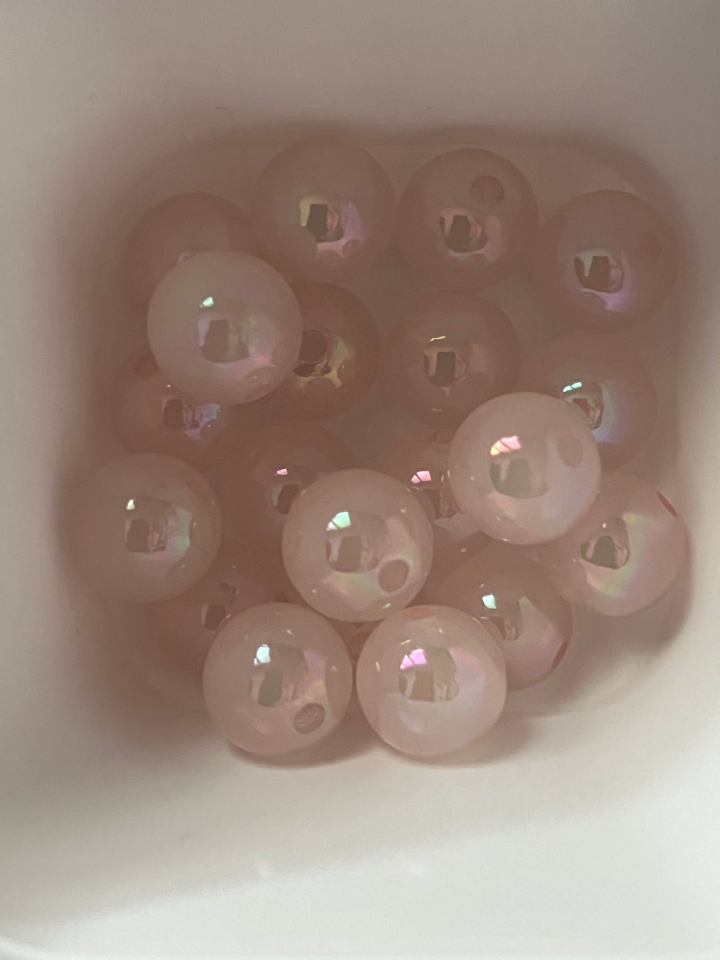 16mm Beads - Galaxy Style Beads - Pink Color Only Bag