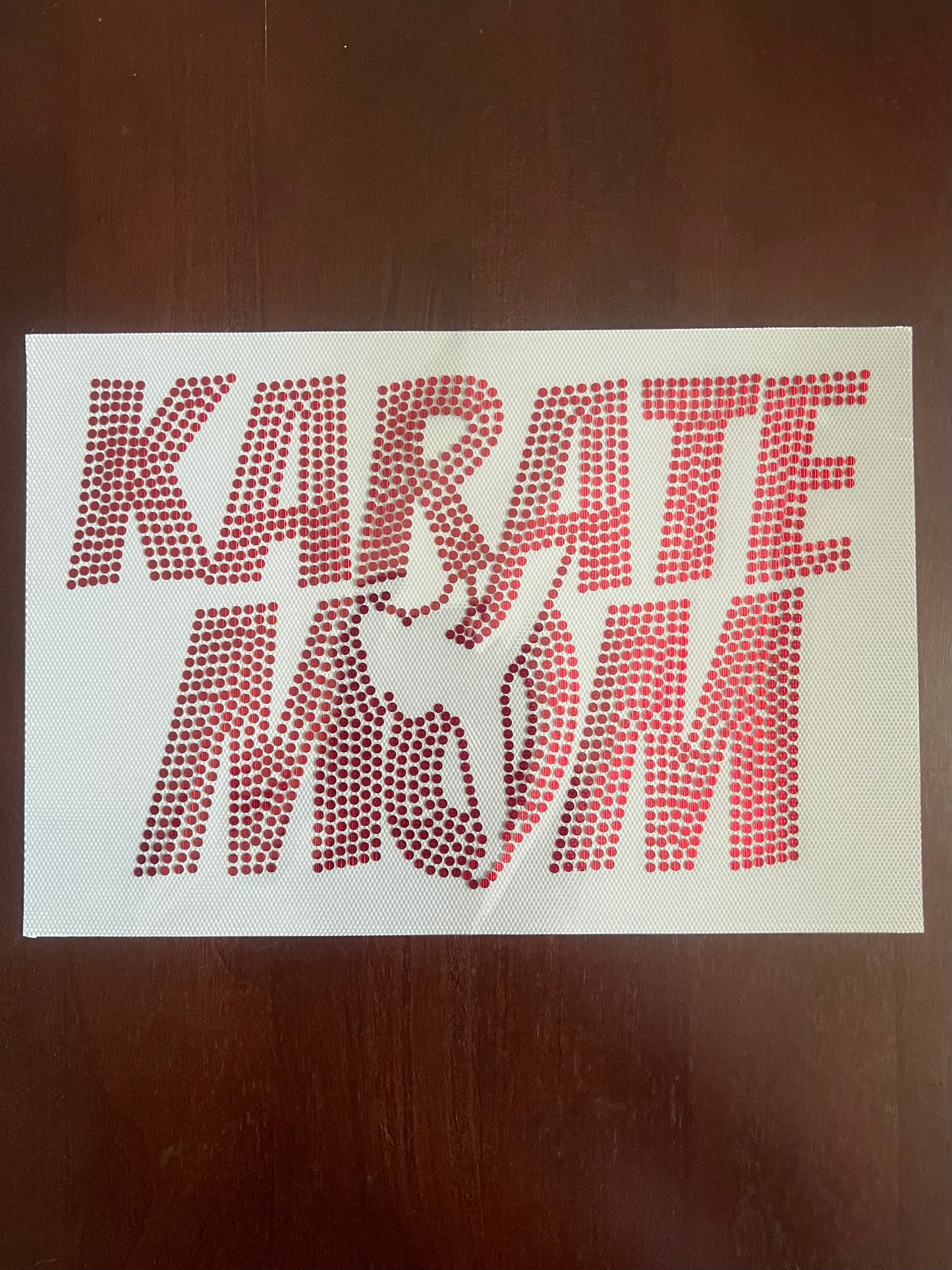 Karate Mom in Multi-Colored SPANGLES