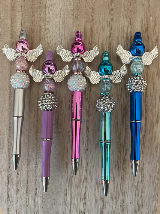 Angel Wing Beaded Pens