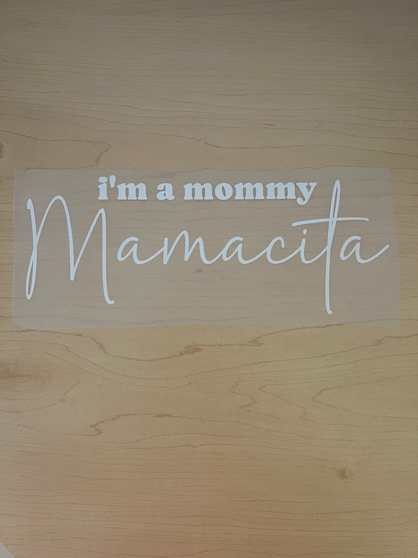RTS - I'm a mommy Mamacita - COMPLETED SHIRT on Comfort Colors Violet - XLarge - AS-IS