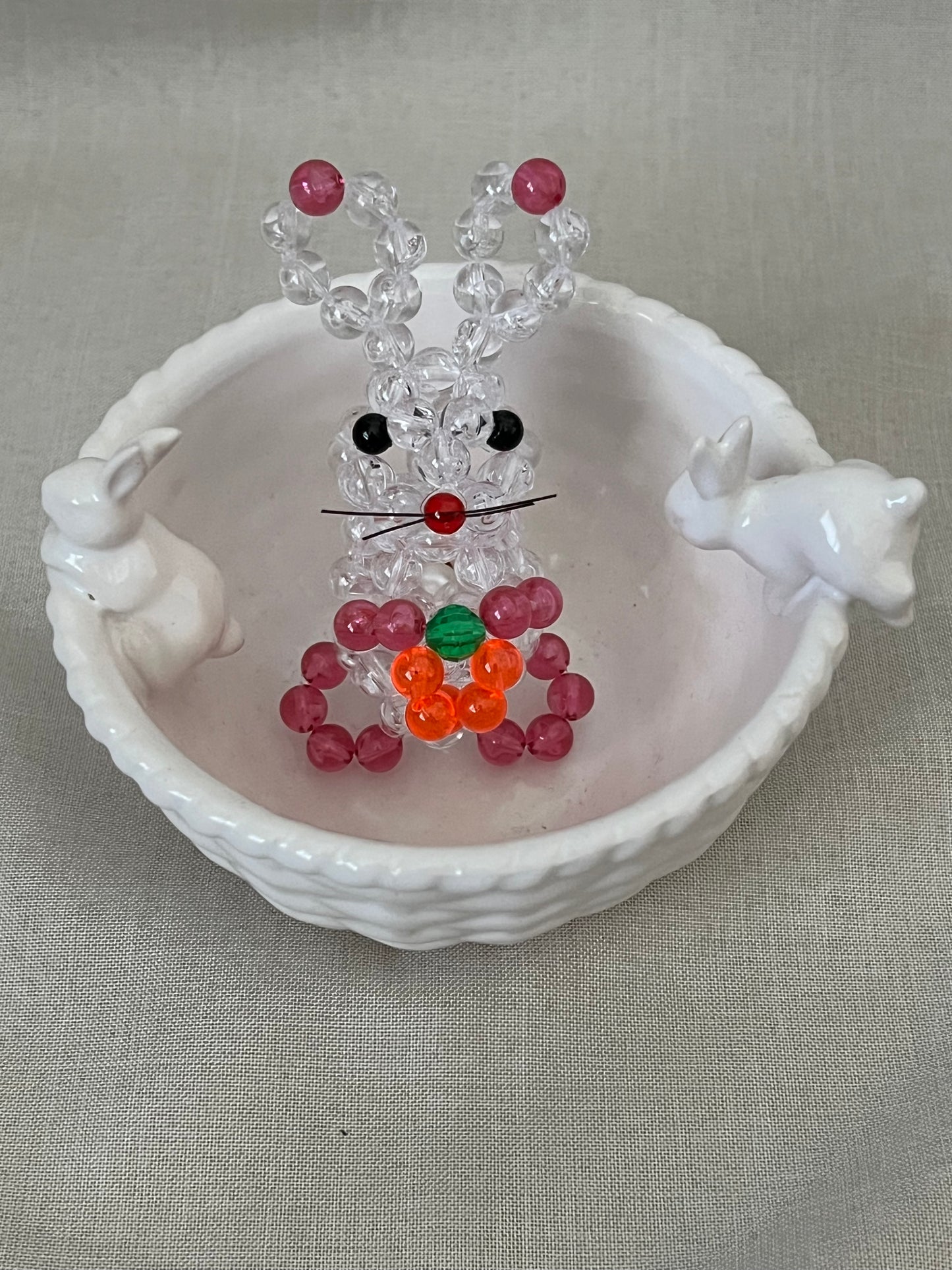 3D Hand Beaded Bunnies - 2” or 3”