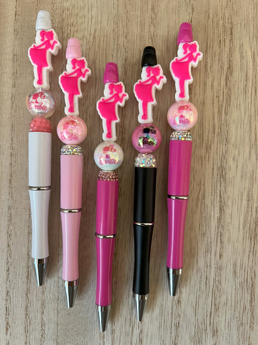 Pink Girl Beaded Pens