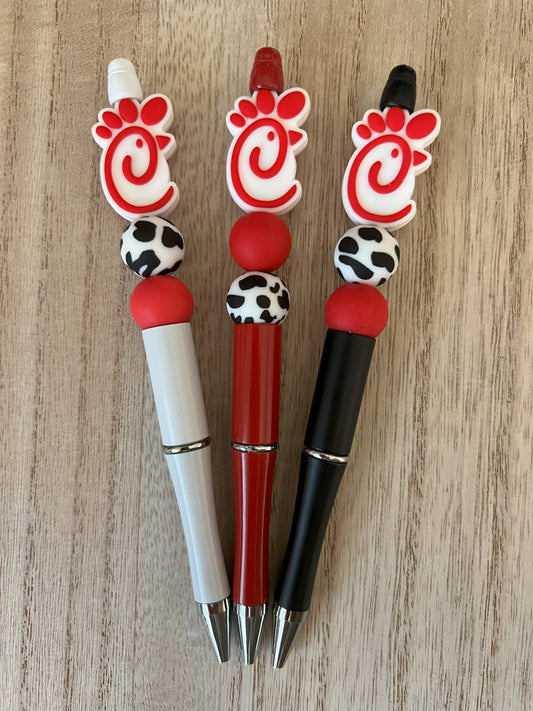 Fast Food Chick Beaded Pen