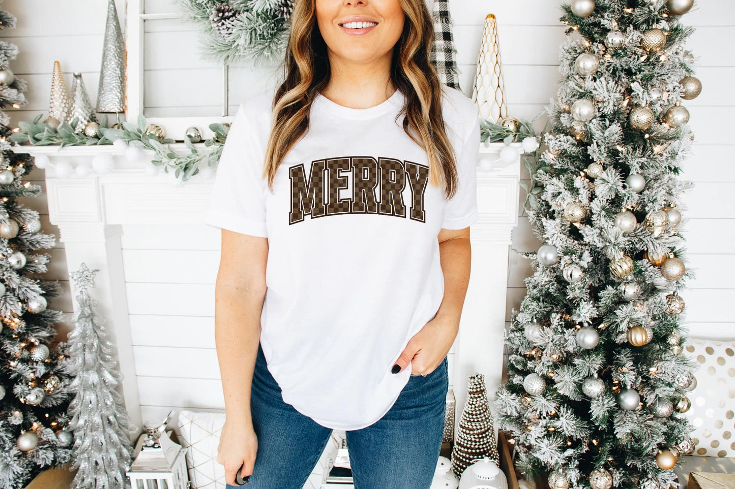 MERRY Brown & Tan Checkered