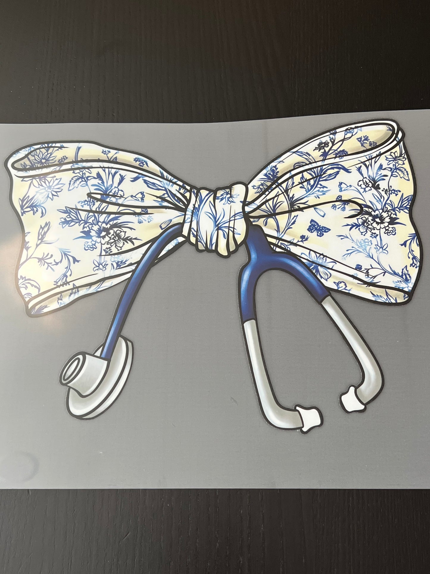 Stethoscope Floral Bow
