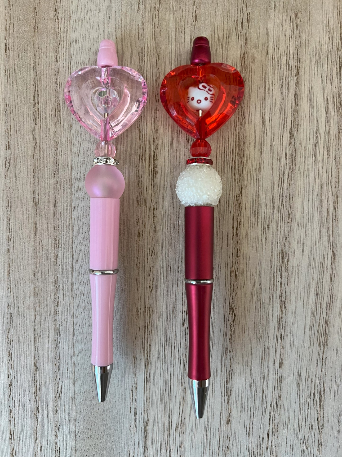Heart Hollow Beaded Pens