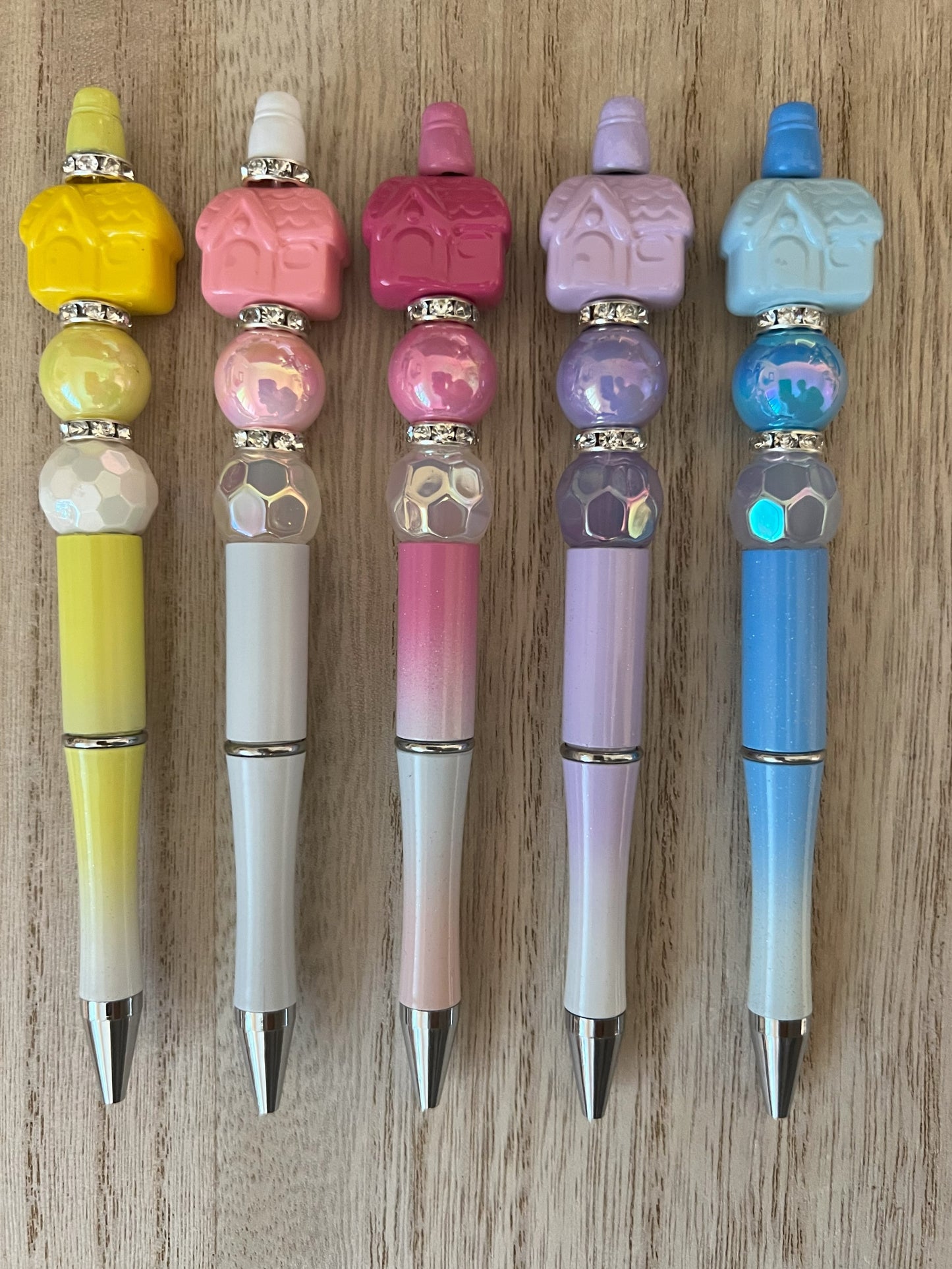 House with Disco Beads Beaded Pens