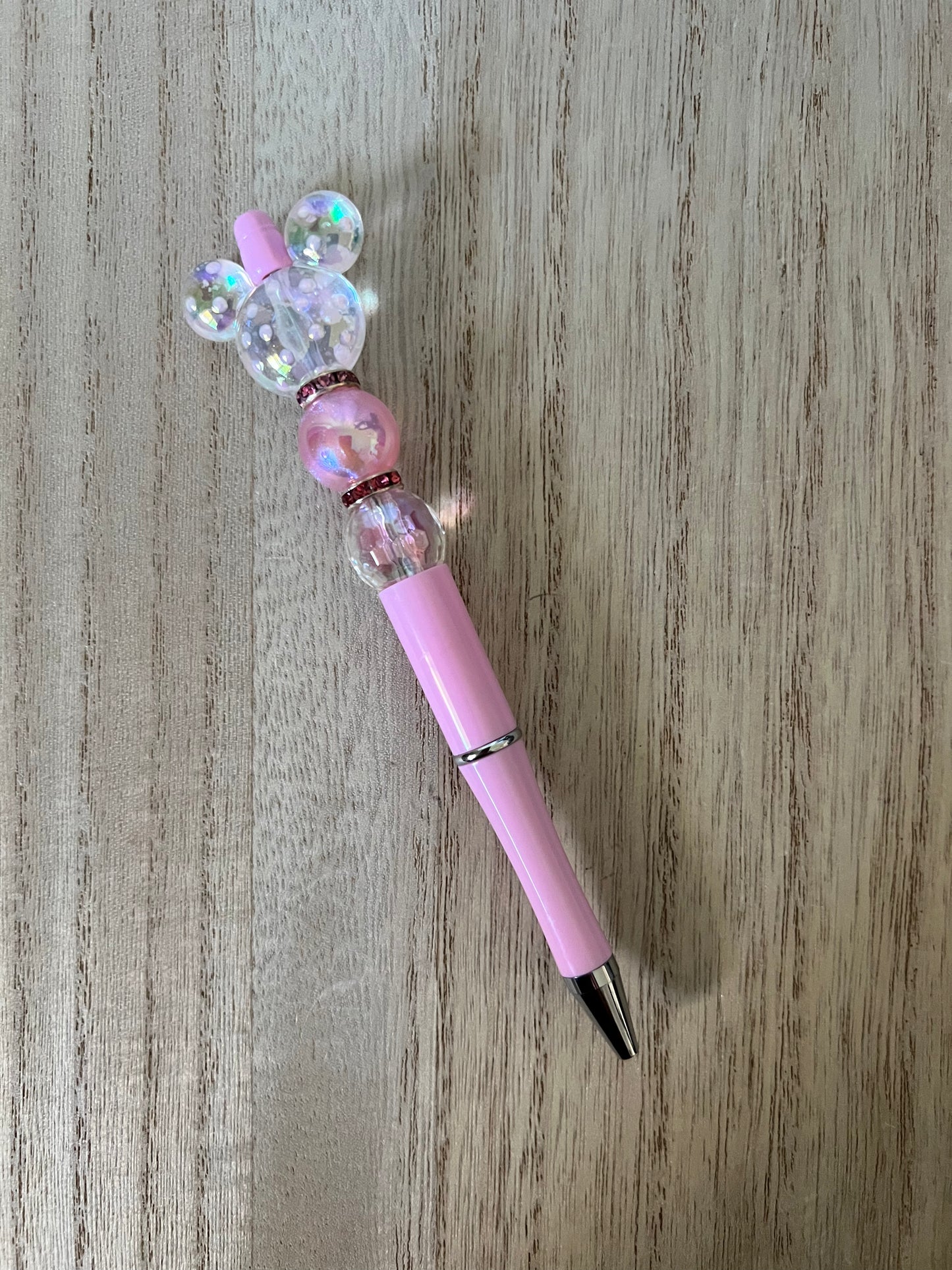 Mouse Polka Dot with Disco Beads Beaded Pens