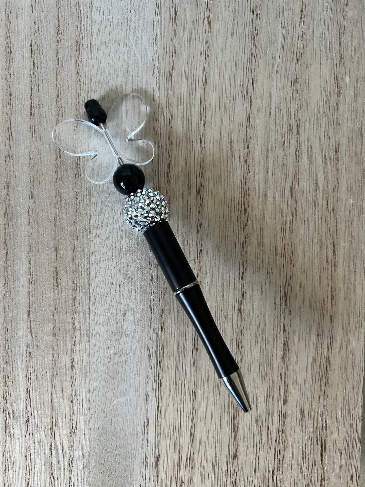 Butterfly (Clear) Beaded Pen