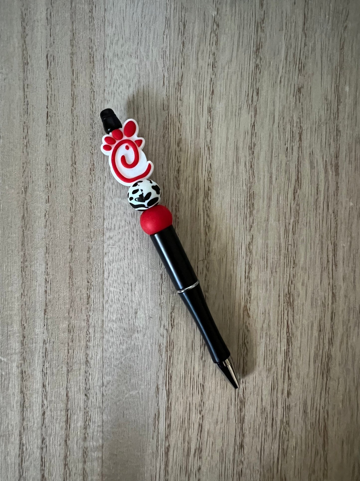 Fast Food Chick Beaded Pen