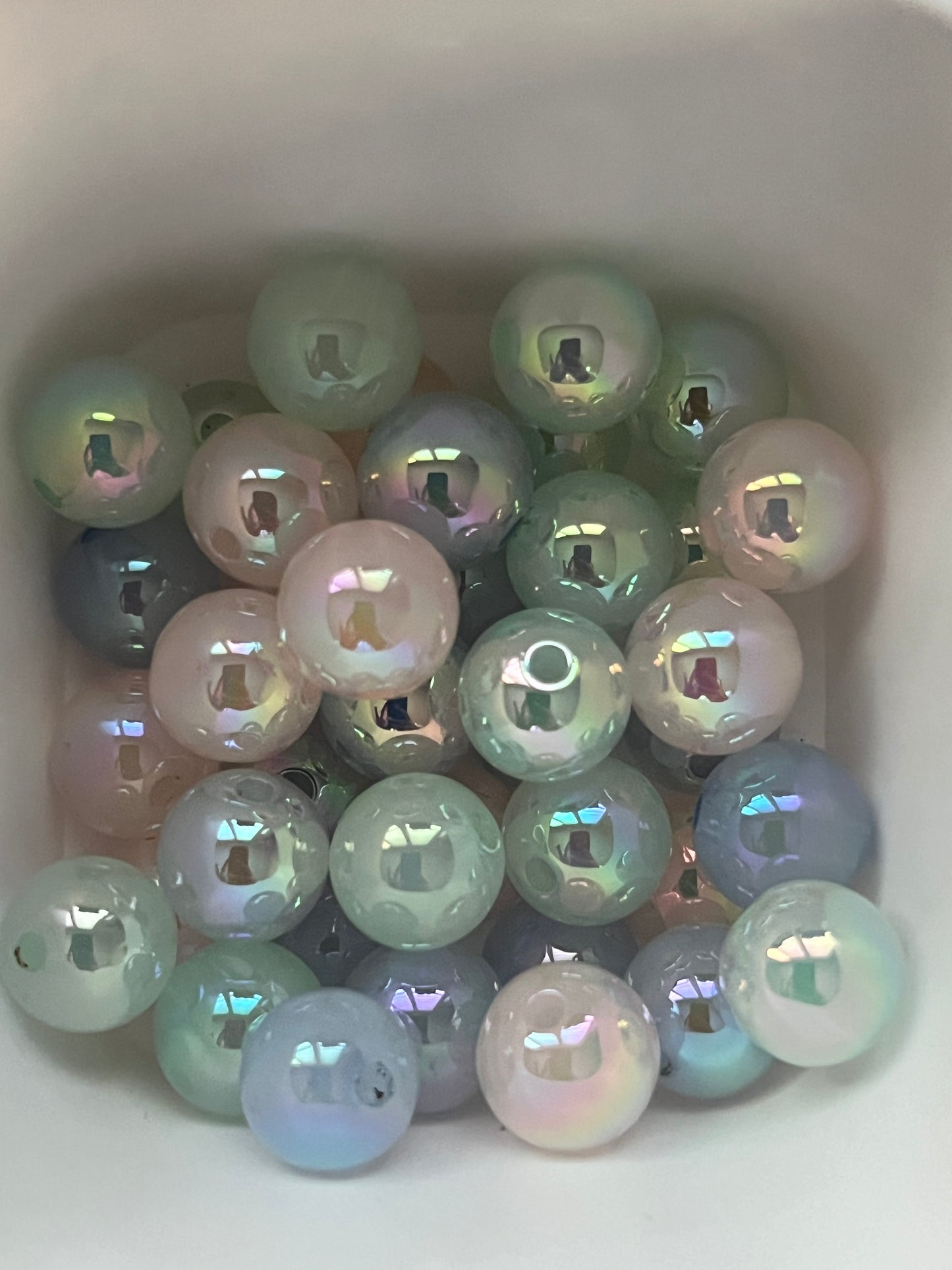 14mm Beads - Mermaid Style Beads - Random Color Mixed Bag
