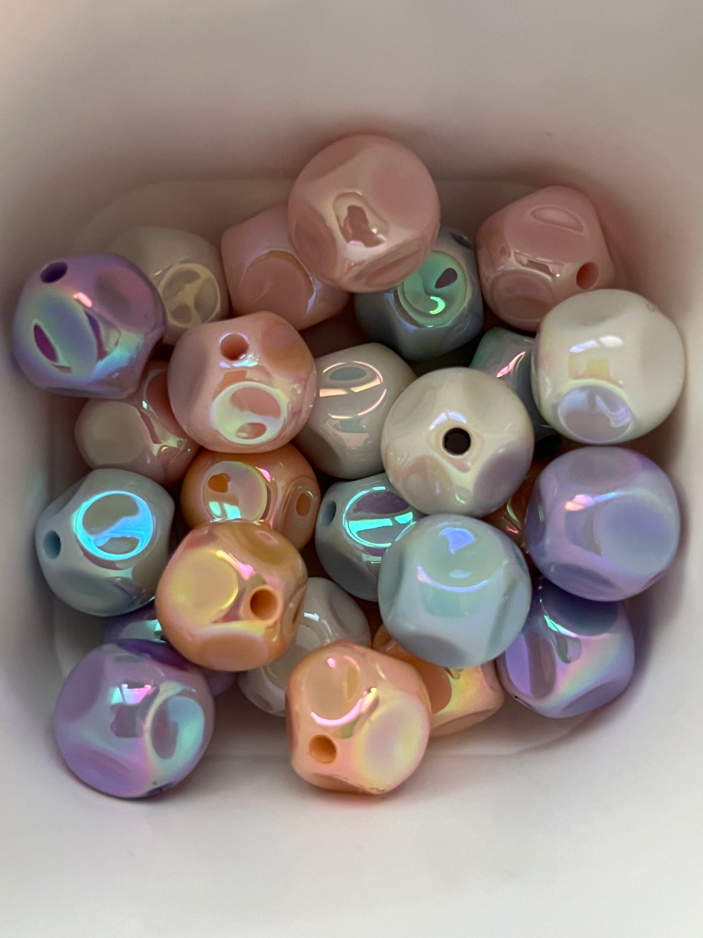 16mm Beads - Irregular Style Beads - Random Color Mixed Bag