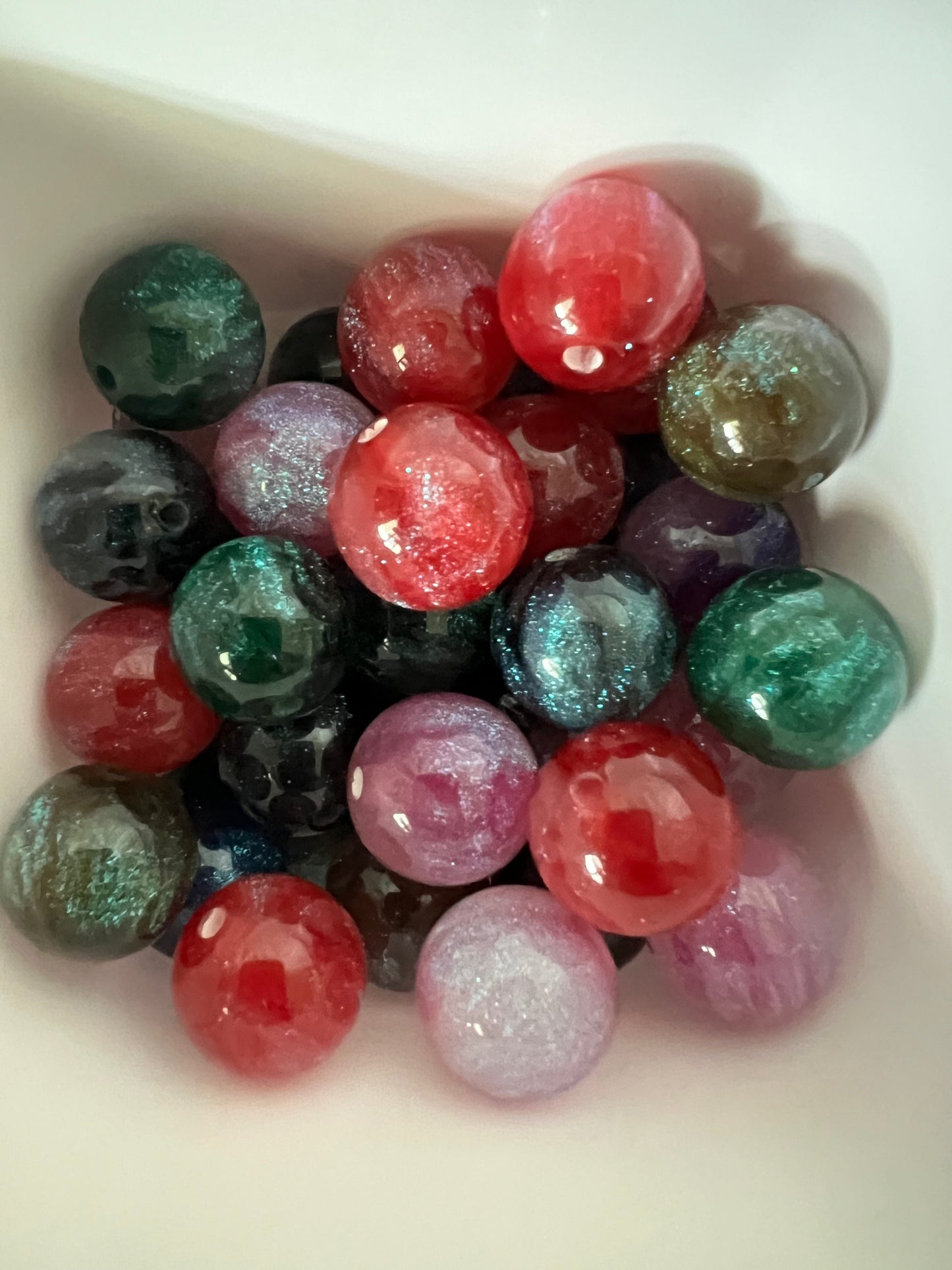 16mm Beads - Resin Style Beads - Random Color Mixed Bag