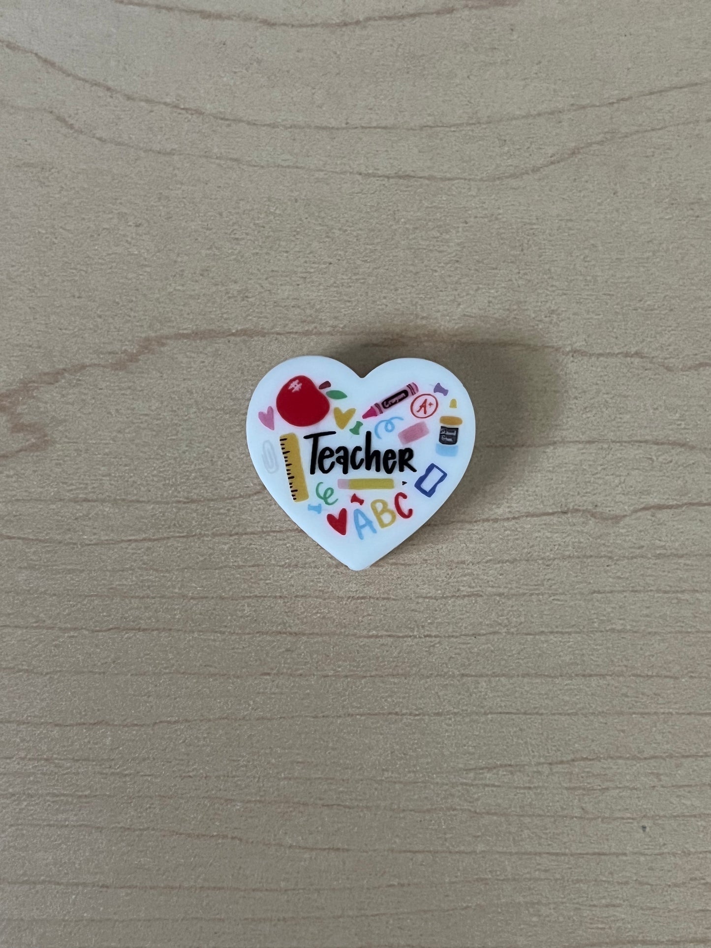 Teacher Heart Focals - 6 pcs