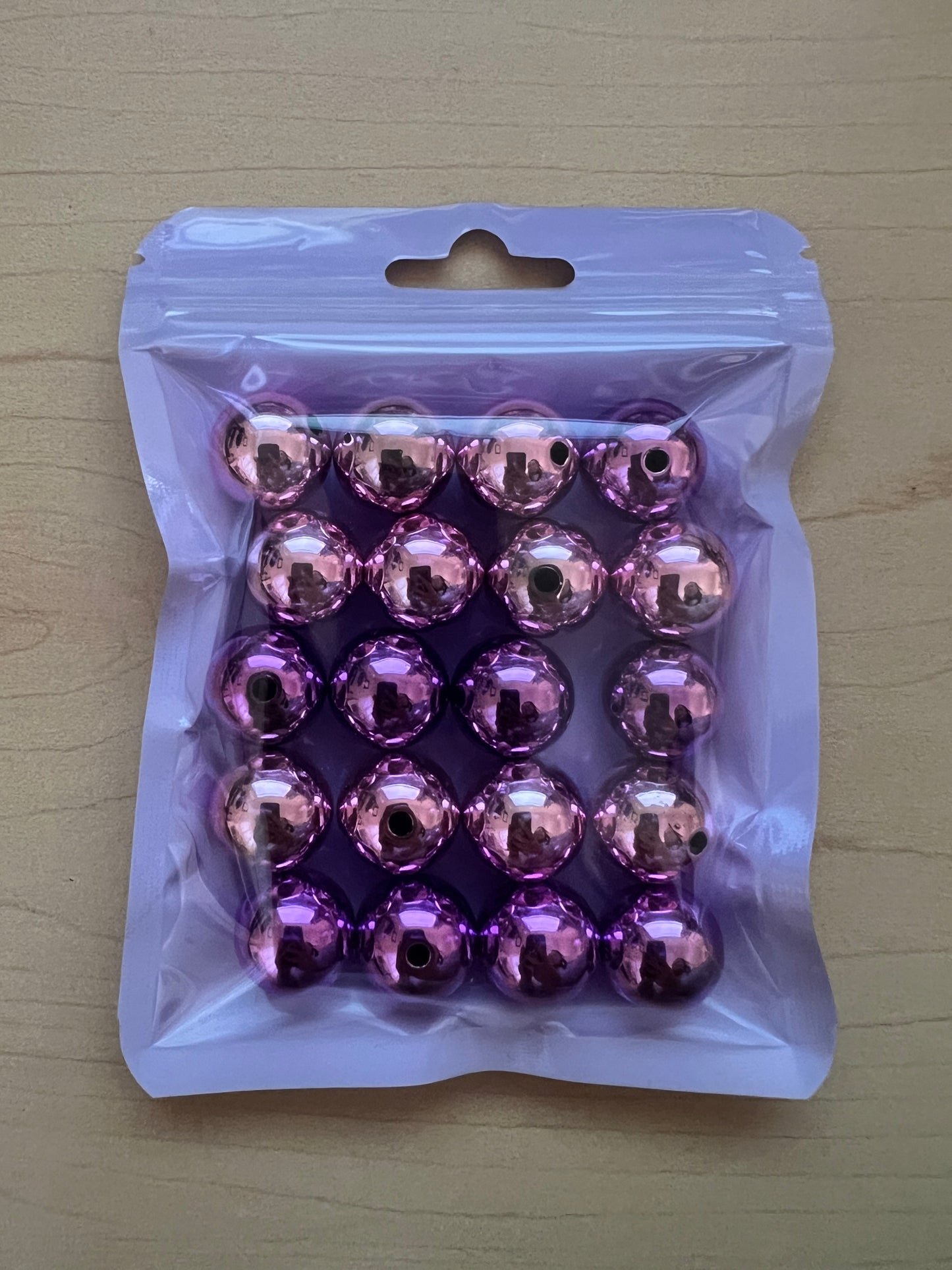 16mm Beads - Metallic Style Beads - Random Color Mixed Bag