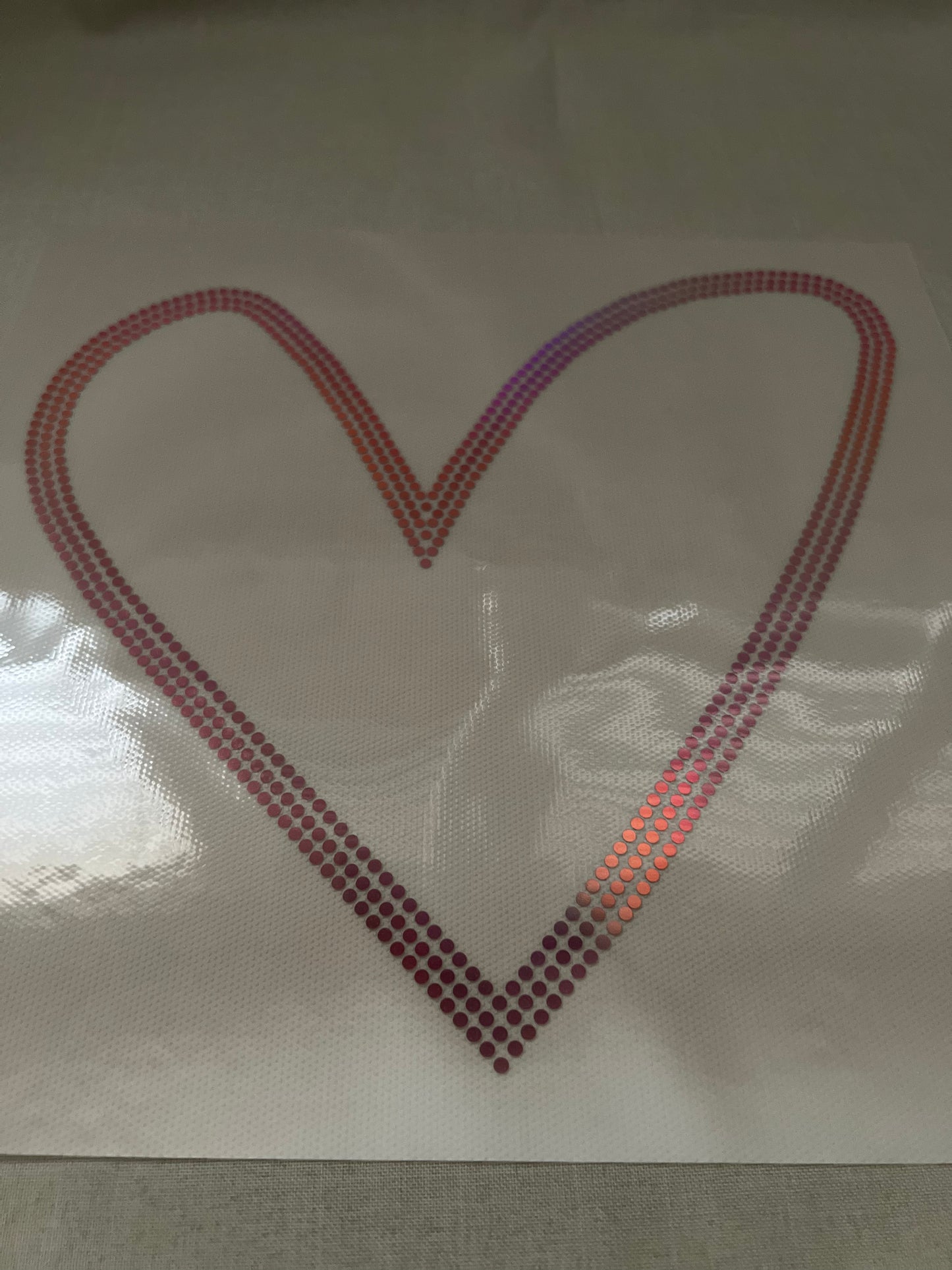 Heart Trendy in Pink SPANGLES