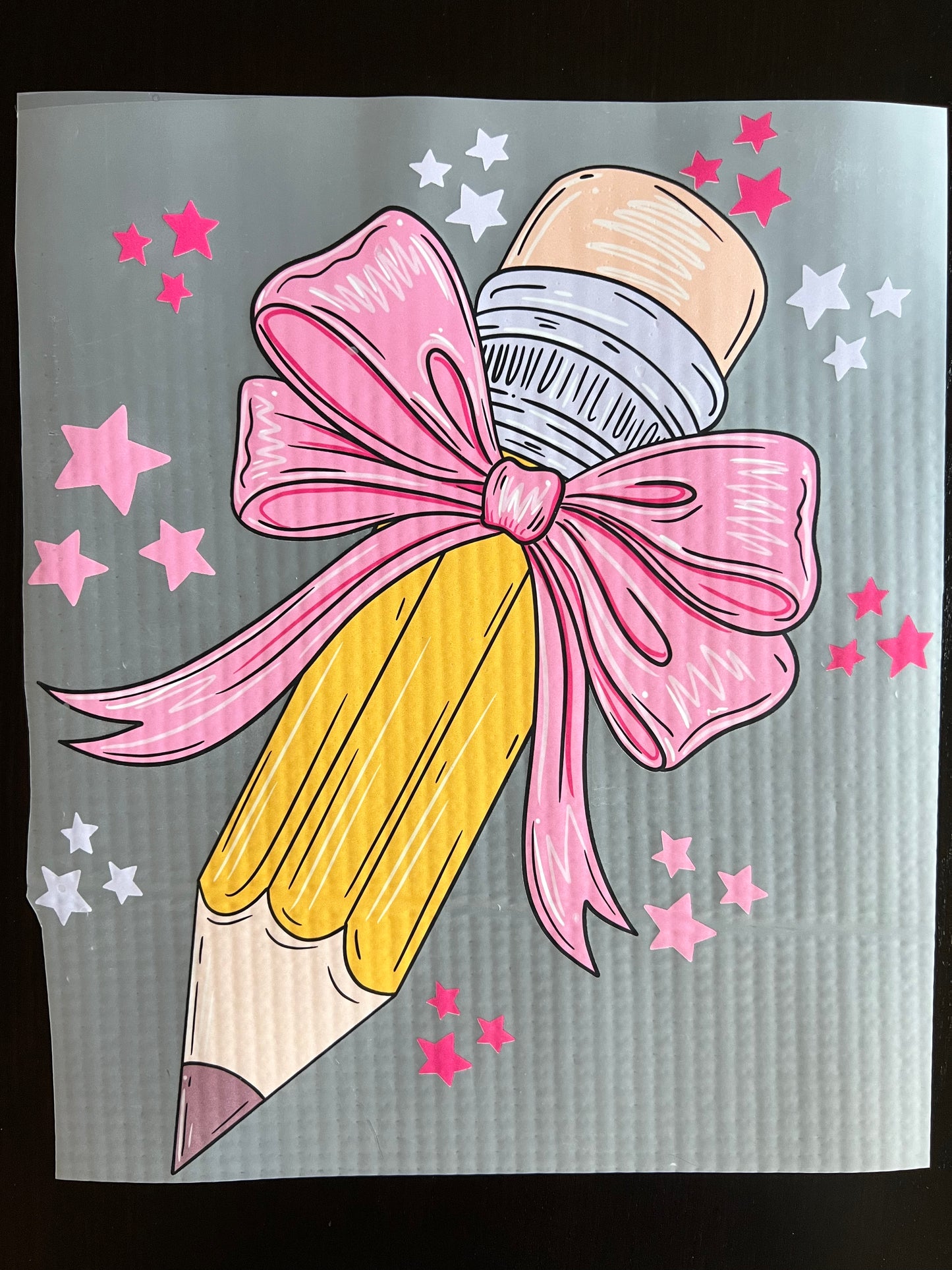 Pencil with Pink Bow