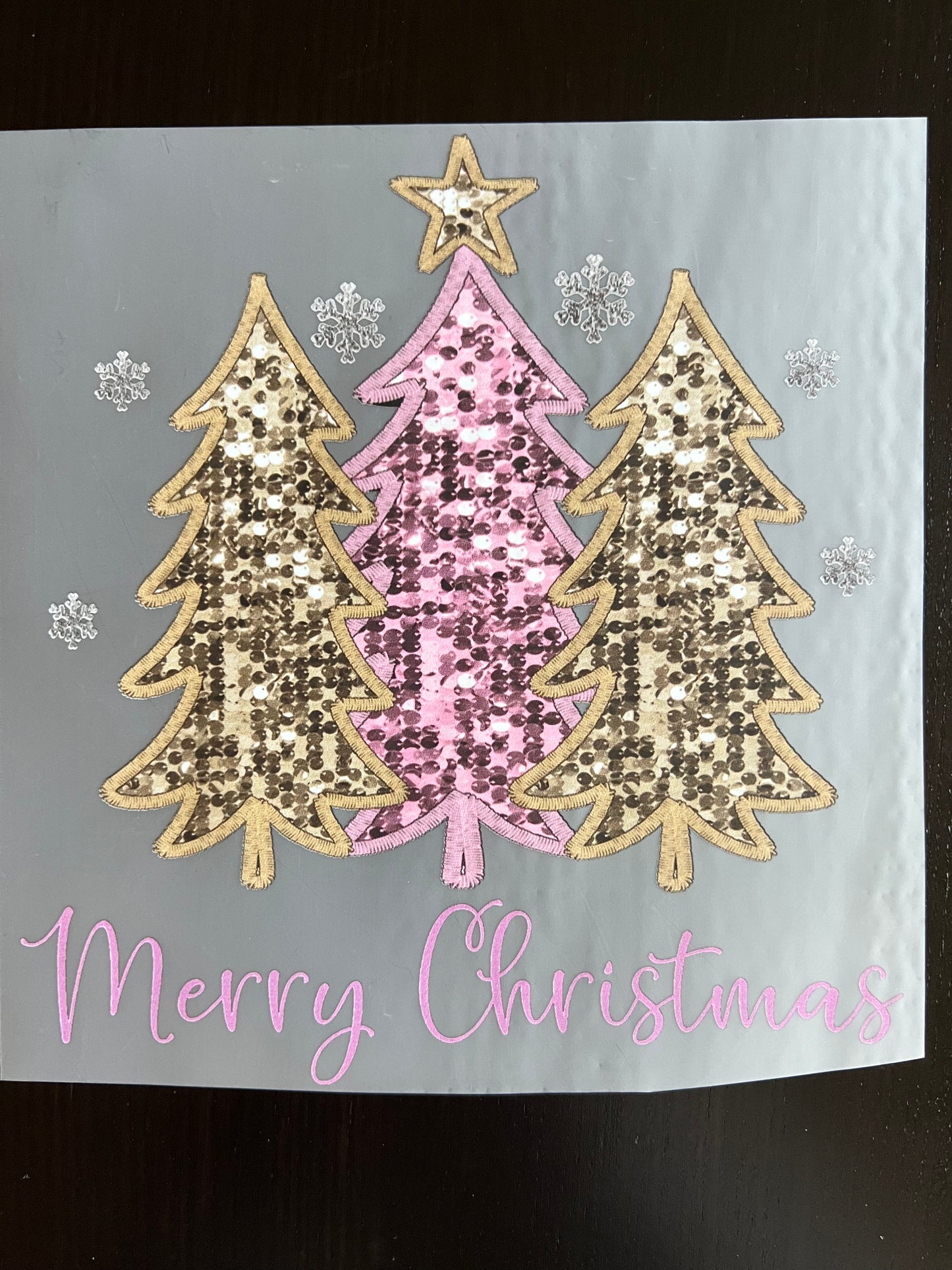 YOUTH - MERRY Christmas & Trees Pink