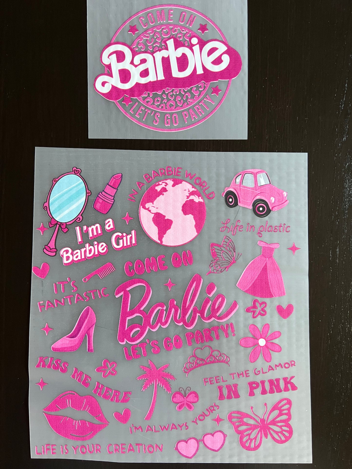 YOUTH - Pink Girl Collage with POCKET & BACK