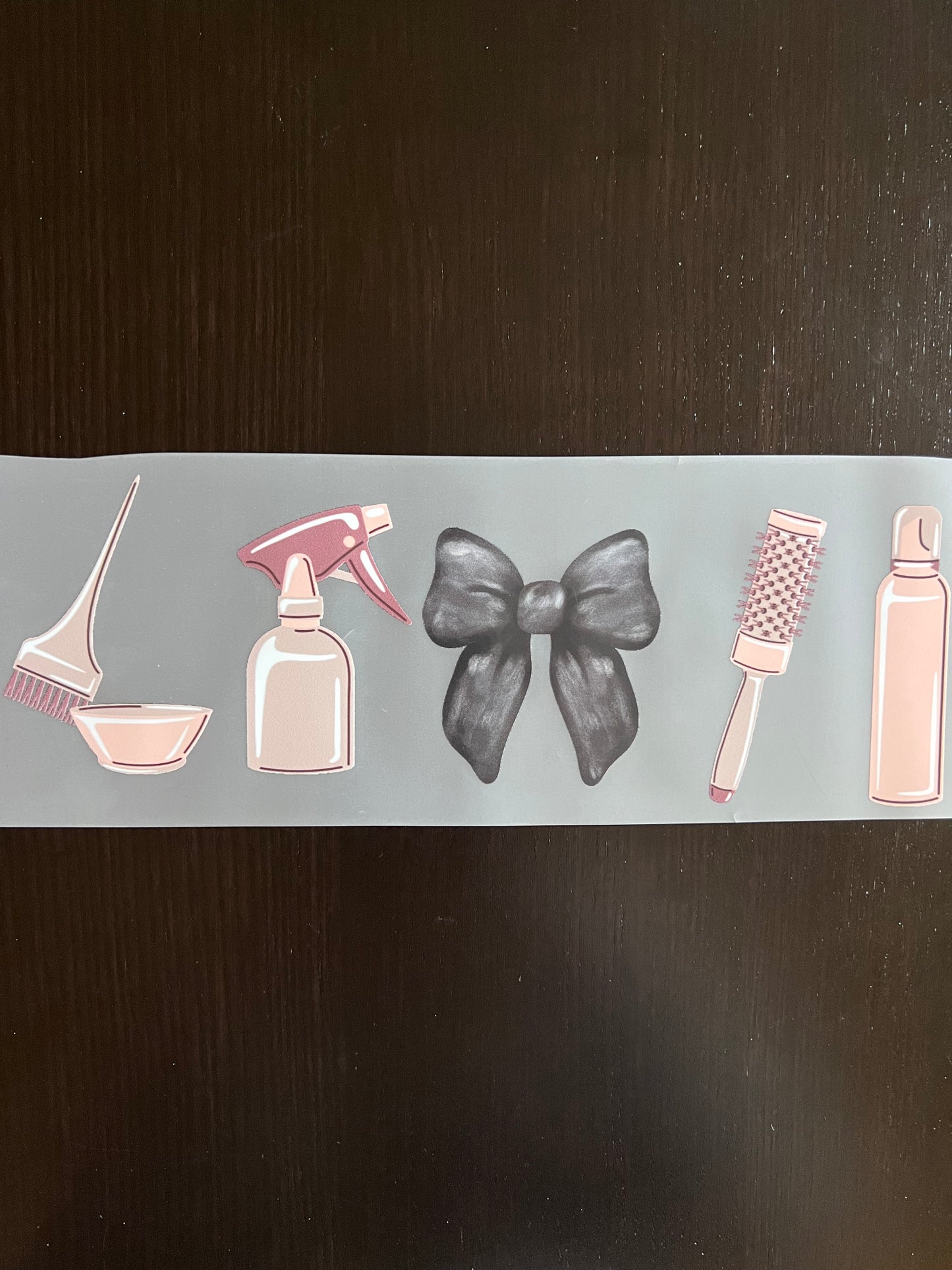 Hair Stylist Pink Tools with Bow
