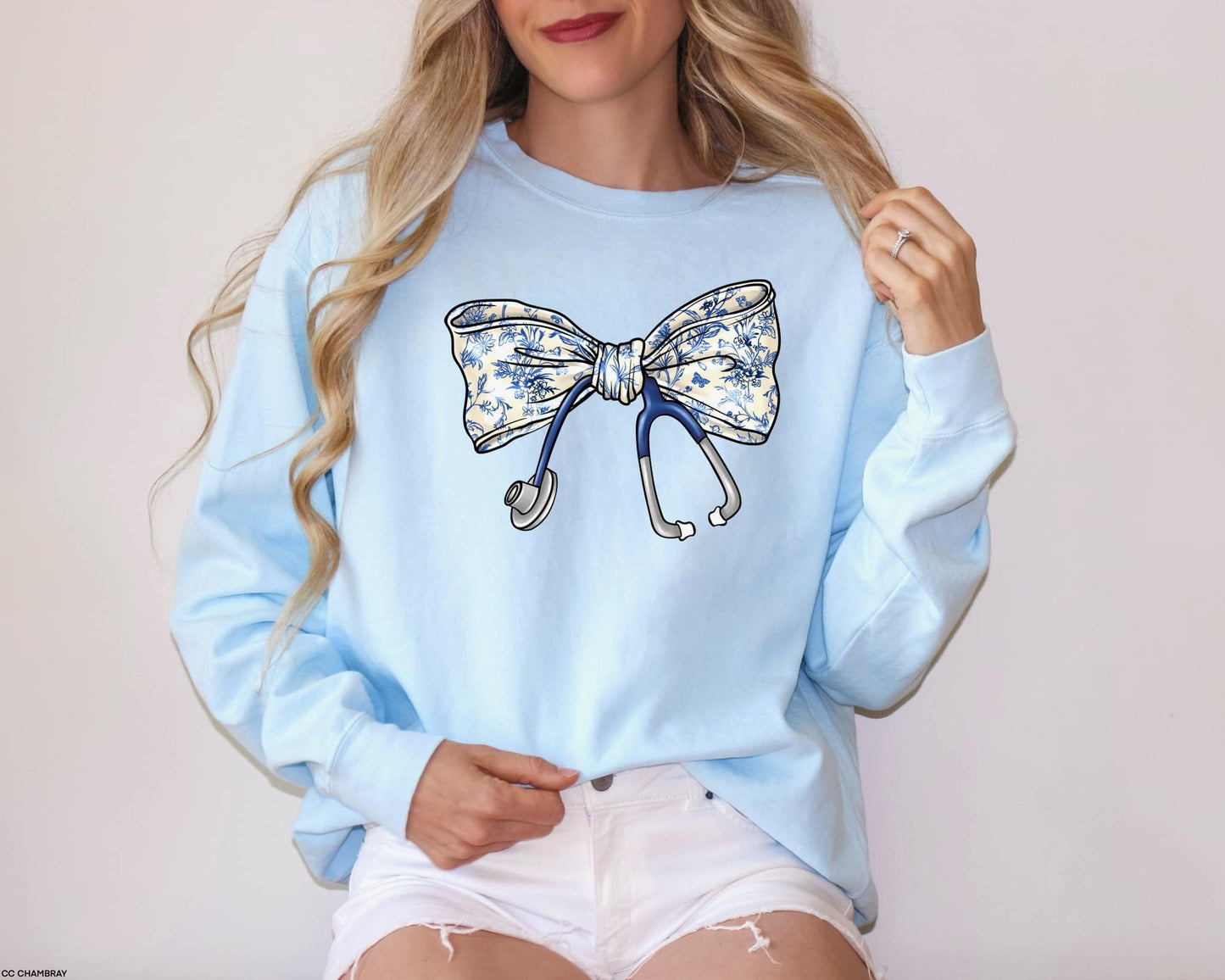 Stethoscope Floral Bow