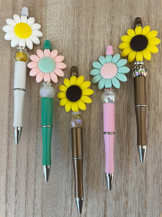 Sunflower Beaded Pens
