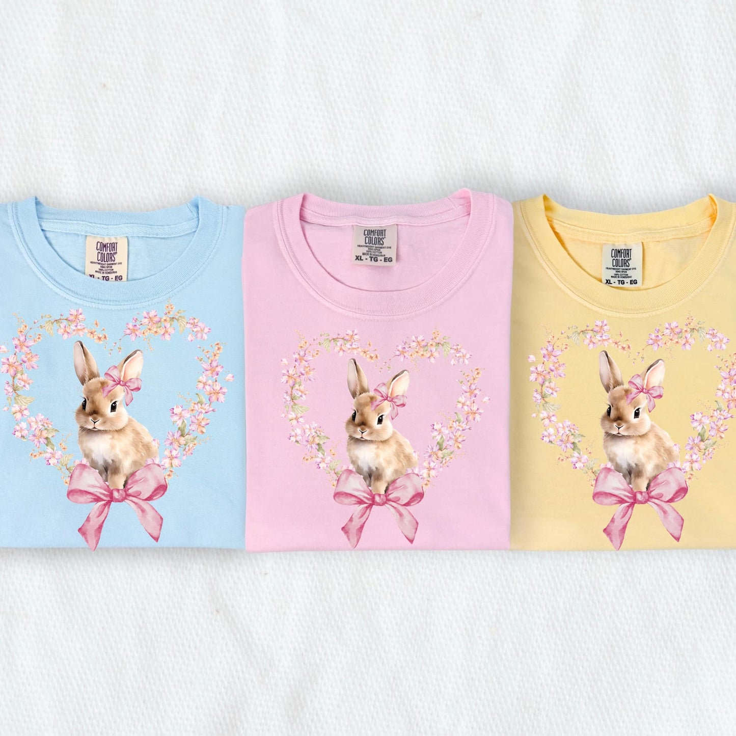 Bunny Heart Wreath with Bow