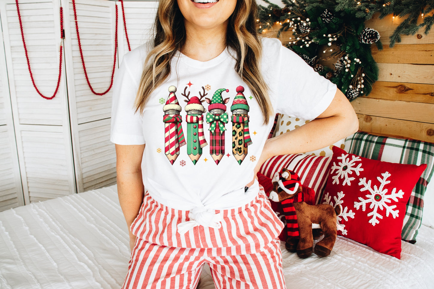 Pencils with Christmas Wear