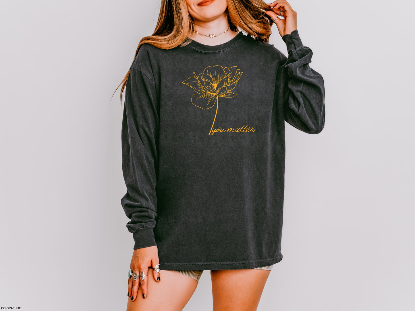 You Matter in Mustard Yellow Ink