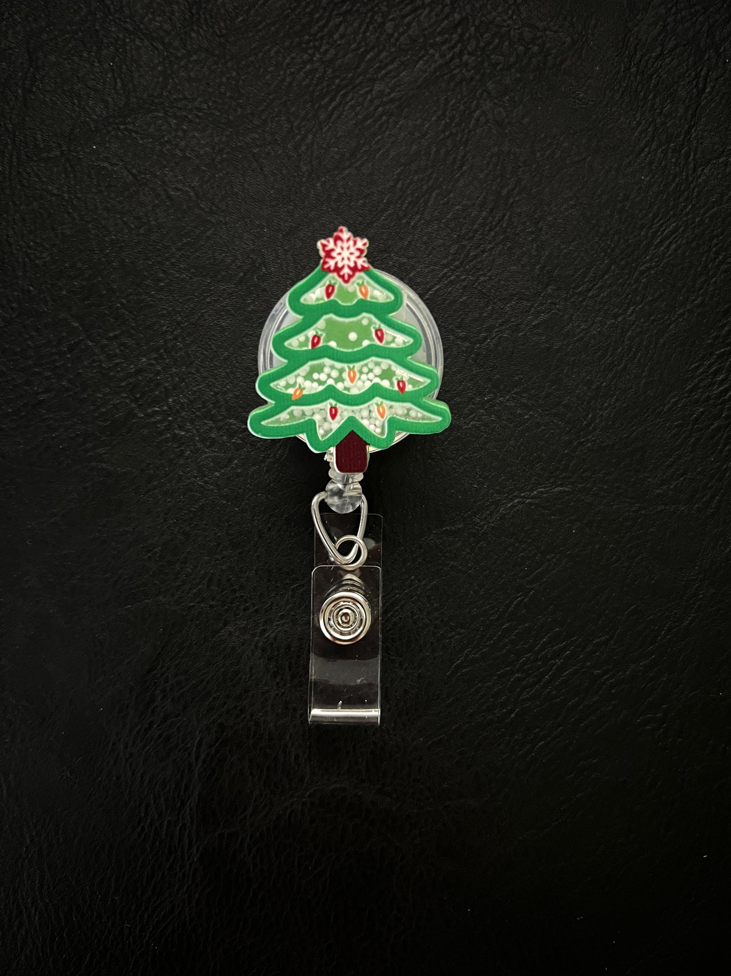 Christmas Badge Reels with Alligator Clip