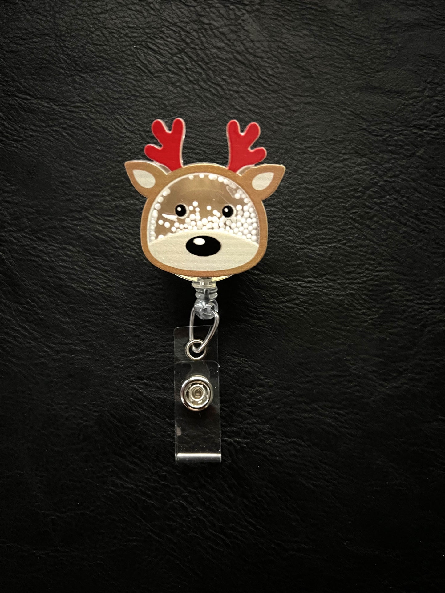 Christmas Badge Reels with Alligator Clip