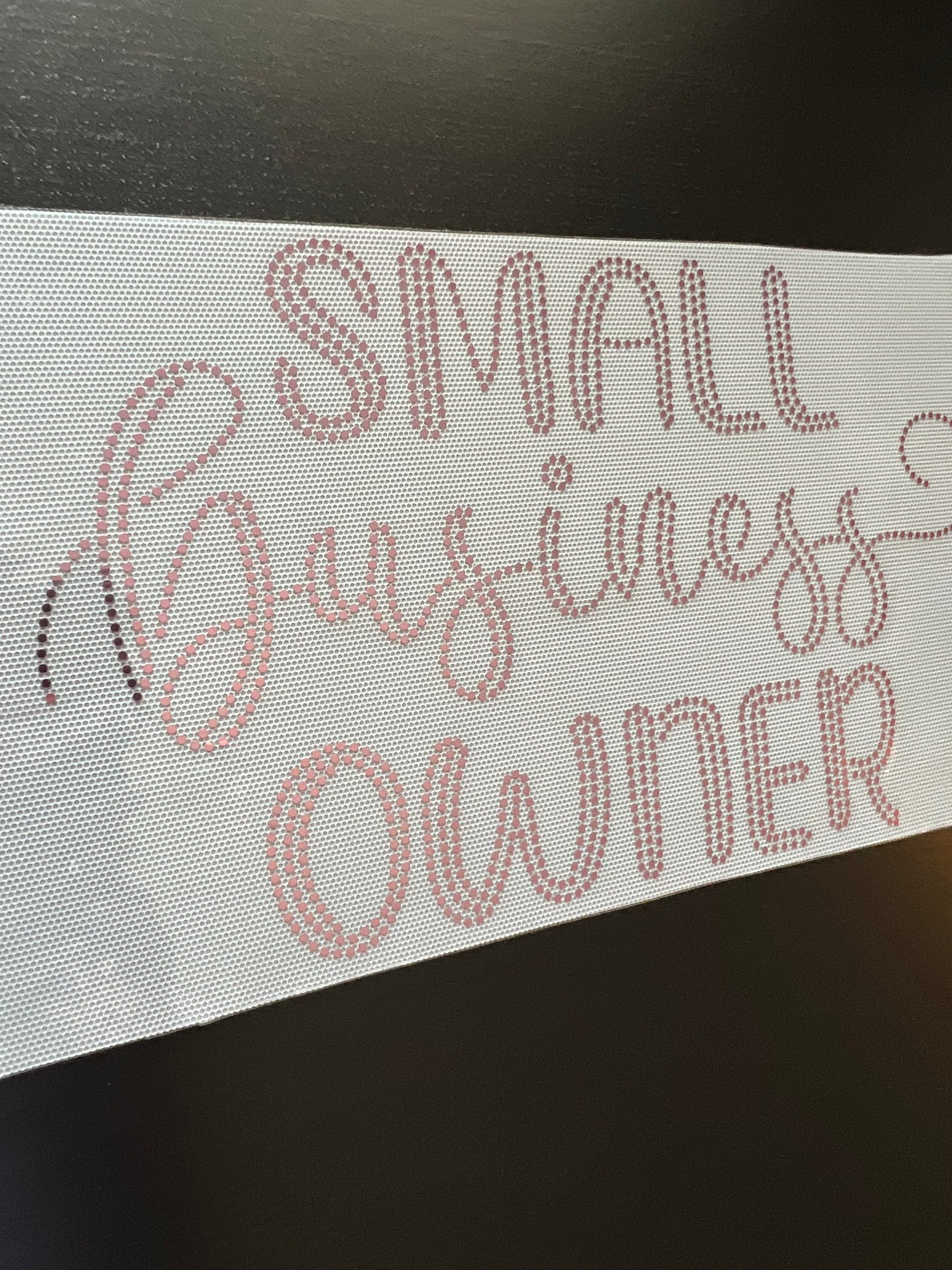 Small Business Owner in Pink SPANGLES