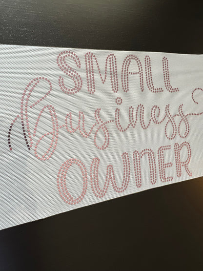 Small Business Owner in Pink SPANGLES