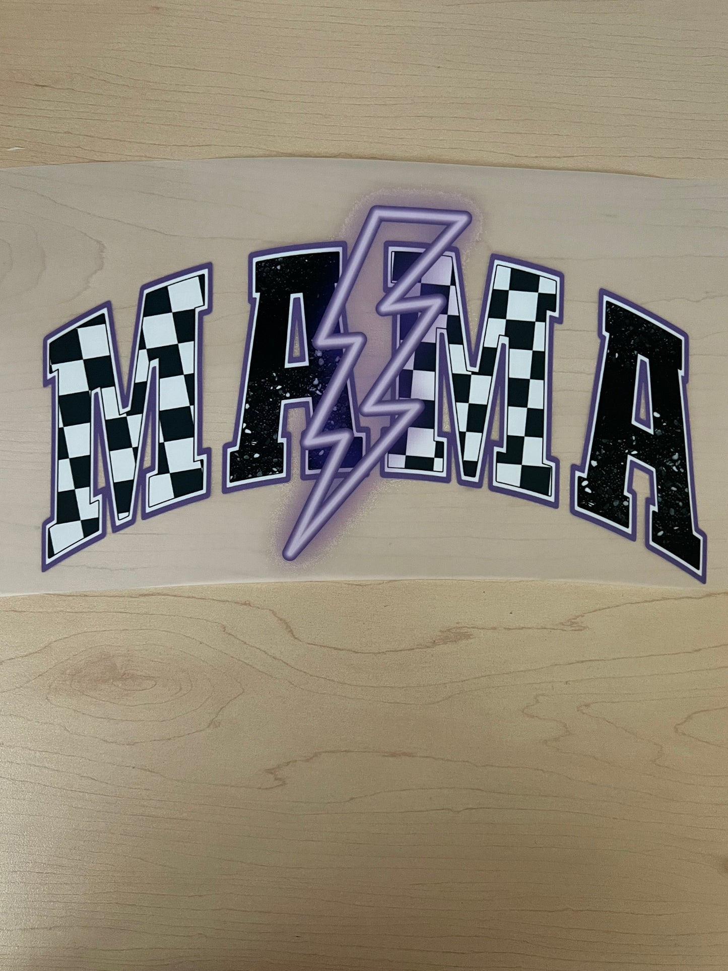 MAMA Neon Checkered Lightning - PURPLE