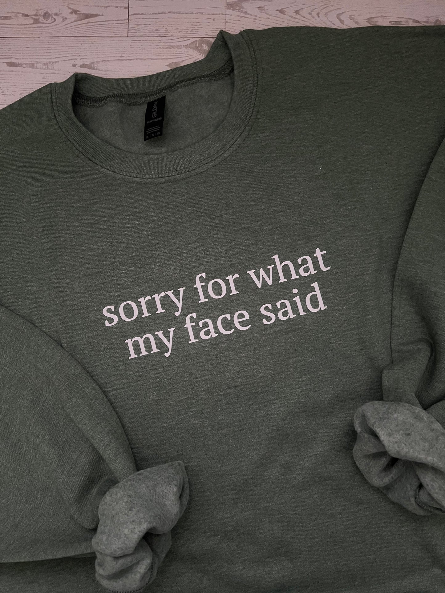 Sorry for What My Face Said