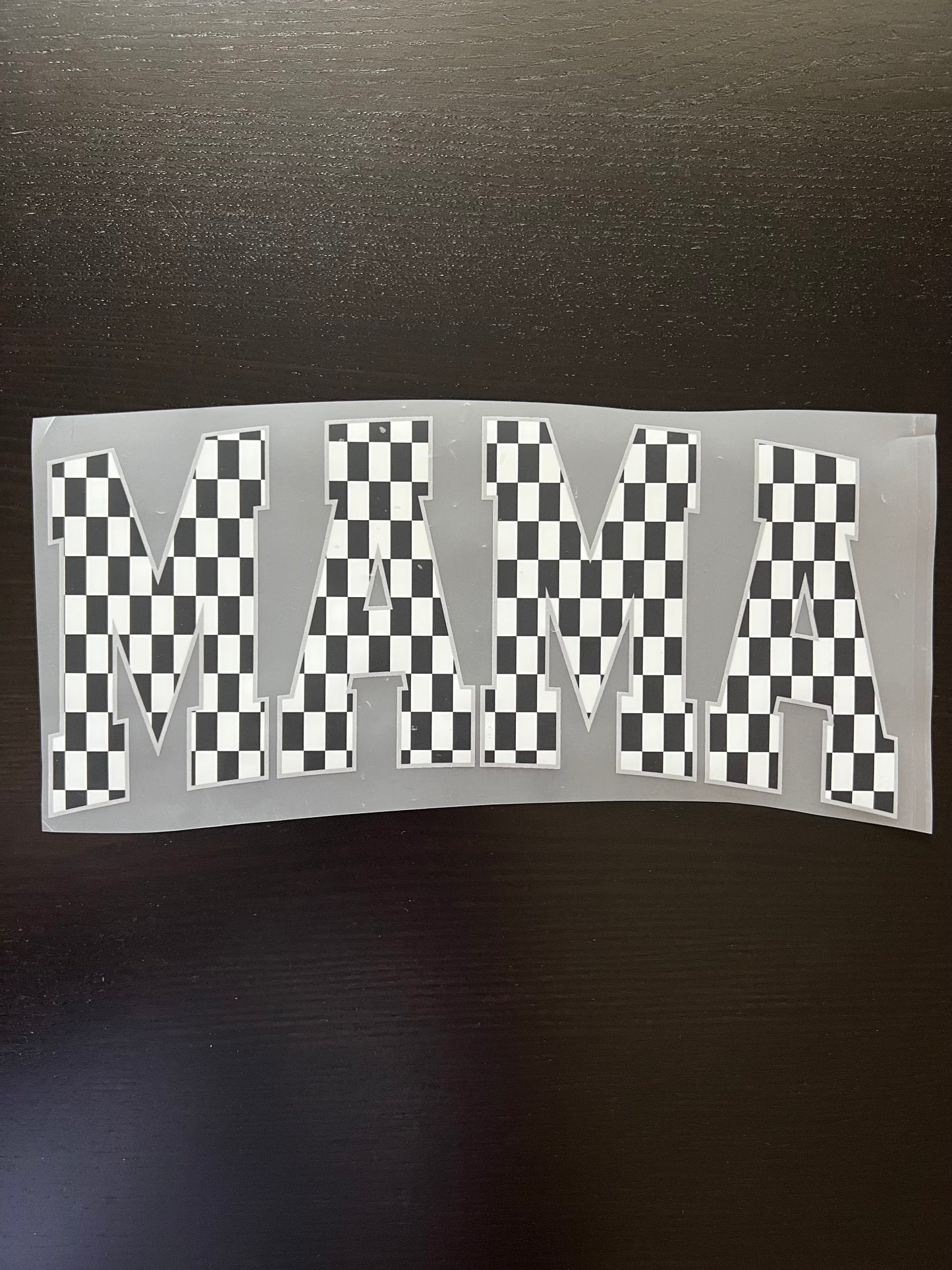 MAMA Checkered (Gray Outline)