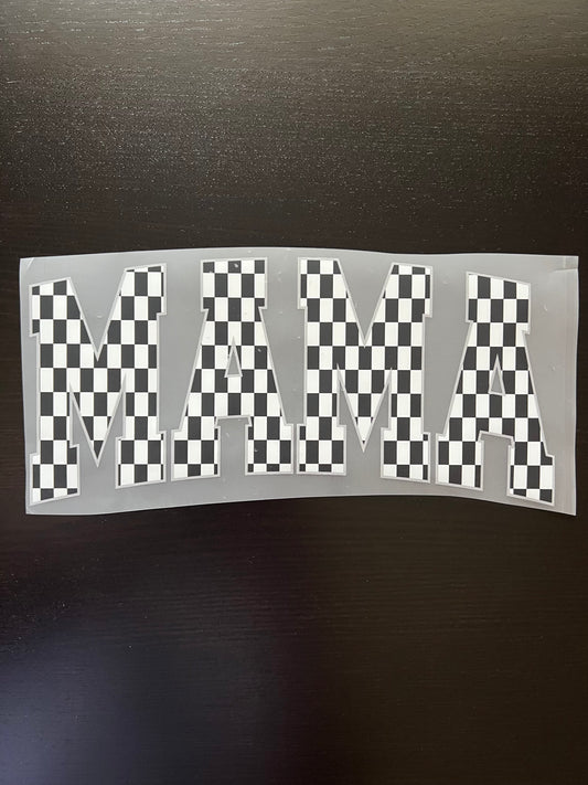 MAMA Checkered (Gray Outline)