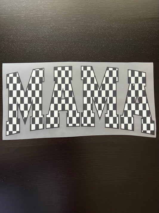 MAMA Checkered (Black Outline)