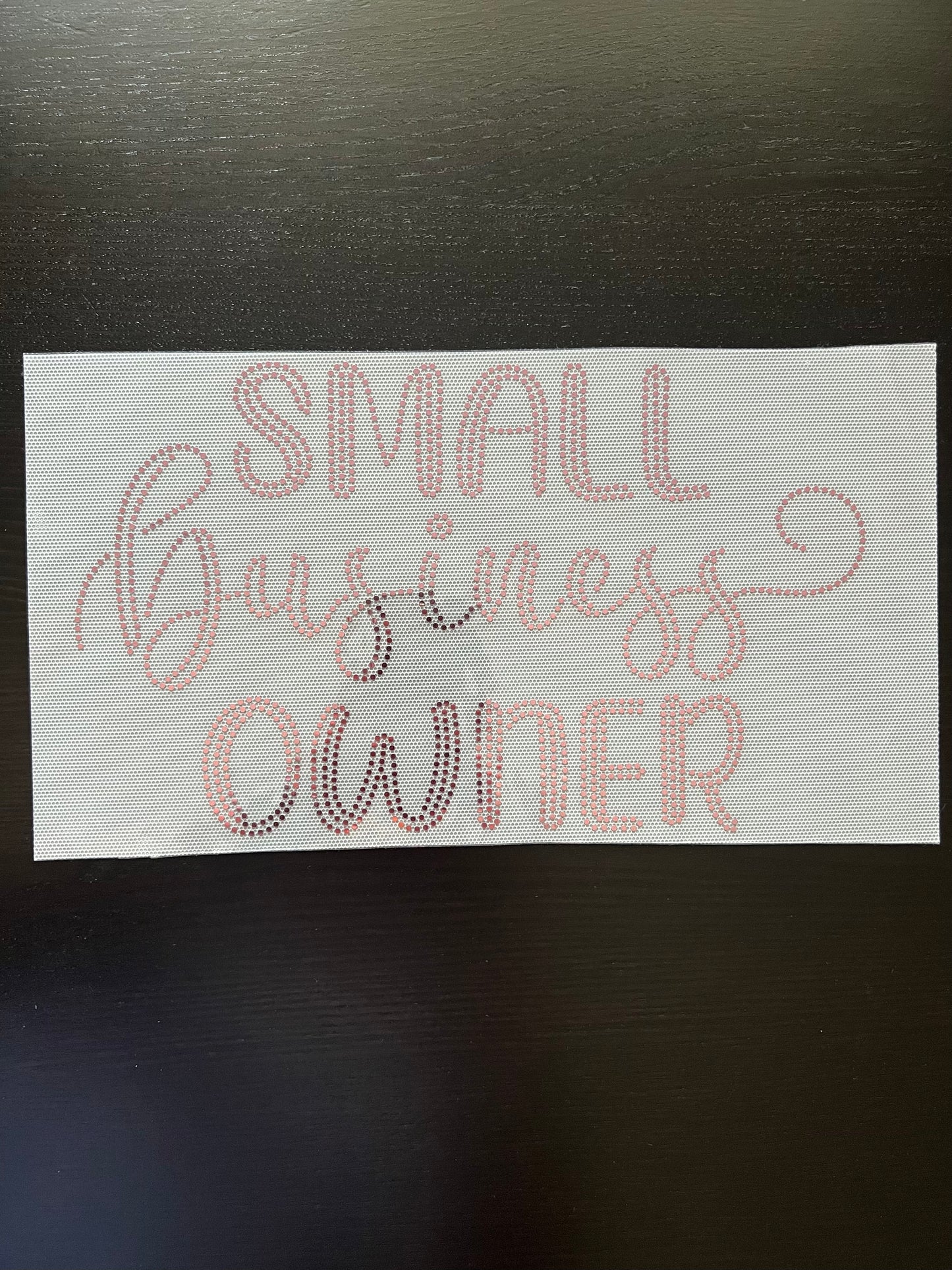 Small Business Owner in Pink SPANGLES