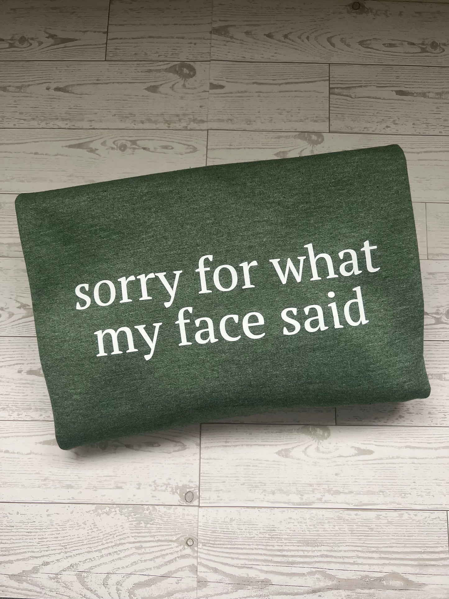 Sorry for What My Face Said