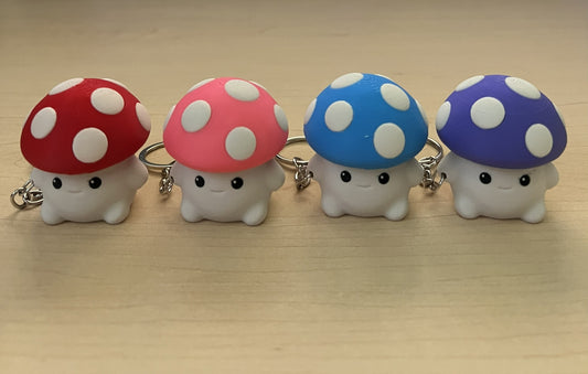 CUSTOM - 3D Mushroom Clicker Keychain