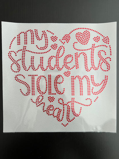My Students Stole My Heart in Red SPANGLES