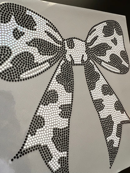 Cow Print Bow in SPANGLES