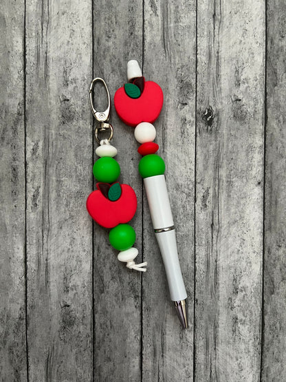 Teacher Pen & Keychain/Bag Charm Set