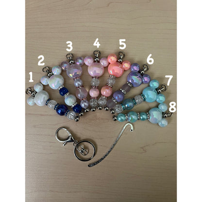 Mouse Head Beaded Bookmarks or Keychains