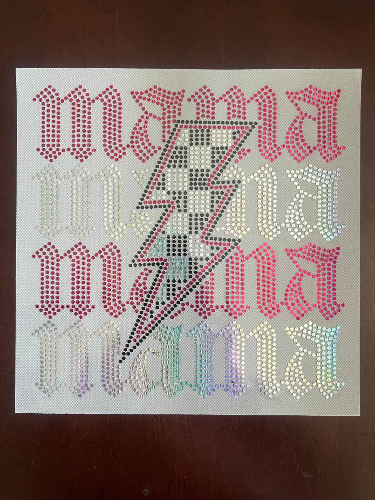 MAMA Checkered Lightning Bolt SPANGLES