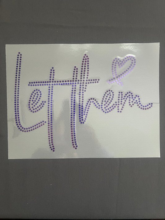 Let Them in Purple SPANGLES